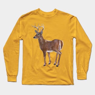 Whitetail Deer Buck Long Sleeve T-Shirt